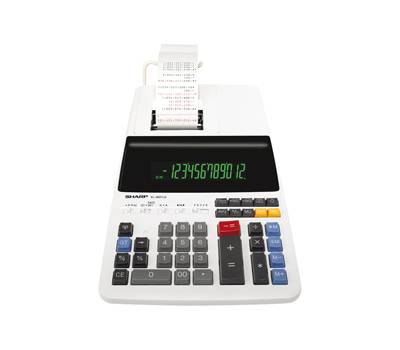 Calcolatrice scrivente 12 cifre 2 colori di stampa - 2562