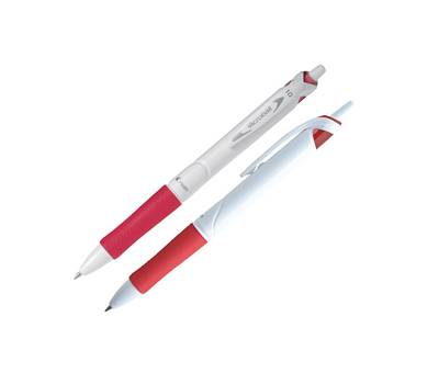 Penna a sfera a scatto Acroball Pure White Begreen punta 1 mm rosso - 2337 Penna a sfera a scatto Acroball Pure White Begreen punta 1 mm rosso - 2337