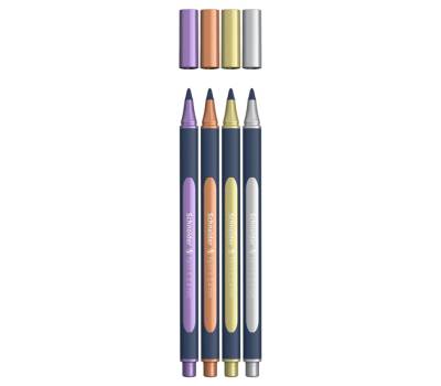 Roller Metallic 050 tratto 0,4 mm colori metallici assortiti astuccio 4 pezzi - 14287 - 1