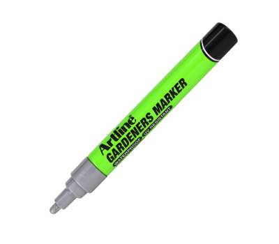 Marcatore permanente per giardinaggio punta tonda 2,3 mm argento - 14167 - 1
