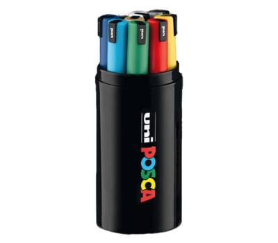 Marcatore Posca Pen PC1 con coperchio rosso punta extra fine 0,7 mm gift box 9 pezzi - M 84020266 - 8059484020266 - DMwebShop - 1