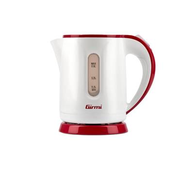 Bollitore elettrico 800 ml bianco rosso - 3325