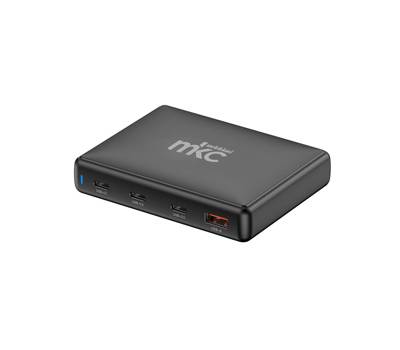 Caricatore USB 140W 3 USB C 1 USB A nero Melchioni - 3492