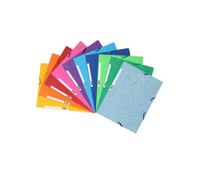 Cartellina con elastico cartoncino Lustre 3 lembi 24 x 32 cm - 3524