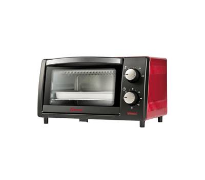 Forno elettrico ventilato 10 lt nero rosso - 3310