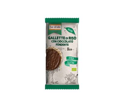 Gallette di riso con cioccolato fondente 100 gr - 3553