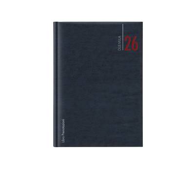 Libro prenotazioni ristorante 2026 con copertina similpelle imbottita blu - 3065