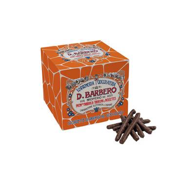 Scorzette di arancia candita ricoperte di cioccolato fondente 150 gr Barbero - 3087