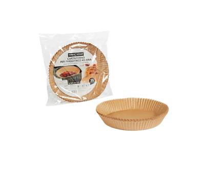 Vaschette cartaforno per friggitrice ad aria in busta diametro 20 cm avana - 3408