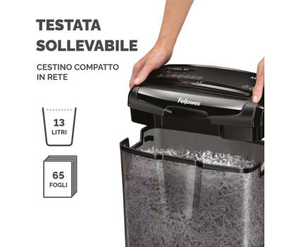 Distruggidocumenti M 7 cm a frammenti nero Fellowes 4701801 - 1360 - 4