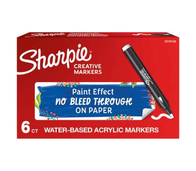 Marcatore acrilico punta tonda bianco Sharpie 2218126 - 1365 - 1