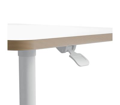 Scrivania Compatta pneumatica Sit Stand mobile 80 x 60 x 75 cm bianco - 1041 - 1 Scrivania Compatta pneumatica Sit Stand mobile 80 x 60 x 75 cm bianco - 1041 - 1