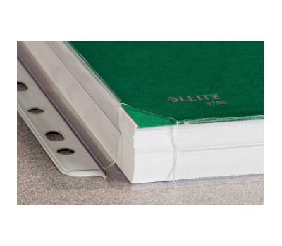 Buste forate con soffietto - 22 x 30 cm - PVC trasparente - conf. 10 pezzi - Leitz - 47561003 - 4002432363414 - DMwebShop - 1