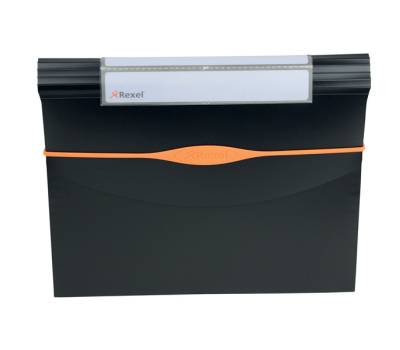 Cartella a soffietto Optima - 13 tasche - 23 x 33 cm - nero - Rexel - 2102483 - 5028252066952 - DMwebShop - 2
