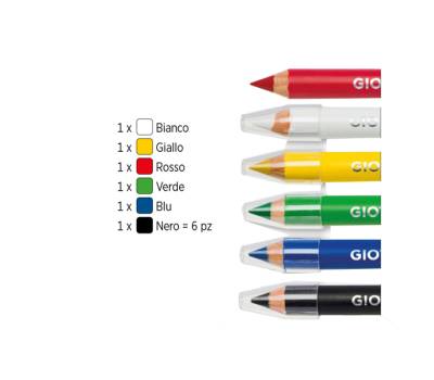 Matite cosmetiche Make Up mina diametro 6-25 mm colori classici - 718 - 1