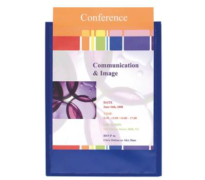 Cartella di presentazione Kreacover - in PP - 2 alette - blu - A4 - Exacompta - 43502E - 3130630435020 - DMwebShop - 3