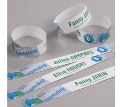 Braccialetti identificativi stampabili - bianco - 5 fogli - 10 et/fg - A4 - Avery - L4000-5 - 5014702134340 - DMwebShop - 2