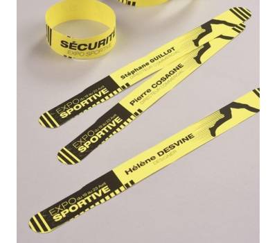 Braccialetti identificativi stampabili - giallo - 5 fogli - 10 et/fg - A4 - Avery - L4001-5 - 5014702134357 - DMwebShop - 1