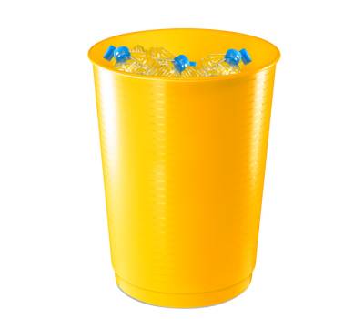 Cestino raccolta differenziata - 40 lt - giallo-blu-nero - set 3 pezzi - Cep - 1013331451 - 3462159013510 - DMwebShop - 2