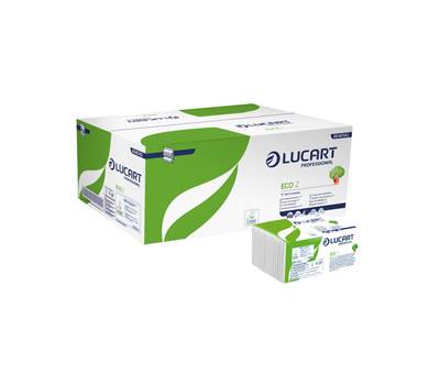Asciugamani piegati a Z Eco 2 veli 21 gr goffratura corda 23,5 x 21,5 cm - 3247