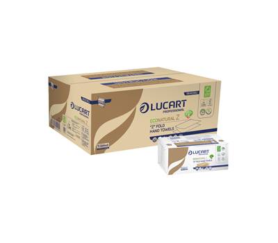 Asciugamani piegati a Z EcoNatural 2 veli 20,5 gr 23,5 x 21,5 cm avana - 3248