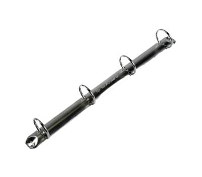 Raccoglitore foderato PPL 4 anelli tondi 30 mm dorso 4 cm 22 x 30 cm blu scuro - 2726 - 2