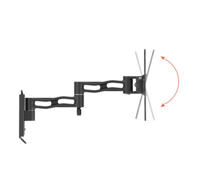 Supporto TV 17,42 da muro a tre snodi nero - 3133 - 1