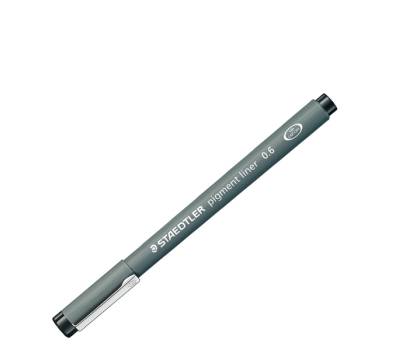 Pennarello Pigment Liner 308 - nero - 0,6 mm - conf. 10 pezzi - Staedtler - 308 06-9 - 4007817308363 - DMwebShop - 1