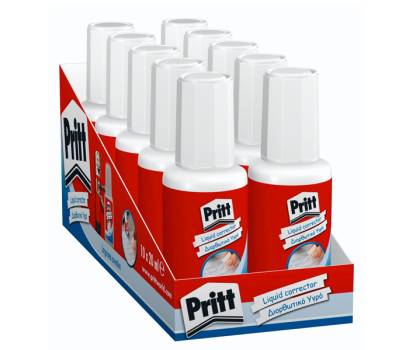 Correttore a pennello Fluid - 20 ml - conf. 10 pezzi - Pritt - 674147 - 8713987340381 - DMwebShop - 1