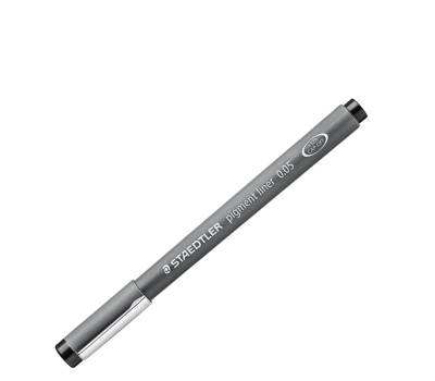 Pennarello Pigment Liner 308 - nero - 0,05 mm - conf. 10 pezzi - Staedtler - 308 005-9 - 4007817308196 - DMwebShop - 2