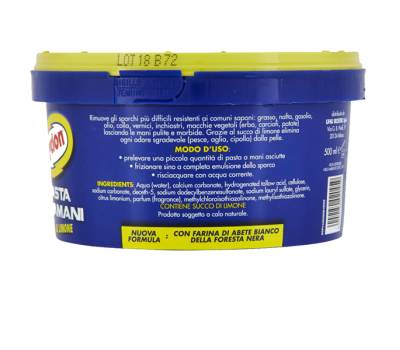 Pasta lavamani - al limone - 500 gr - Cyclon - D6017 - 8002150020459 - DMwebShop - 1 Pasta lavamani - al limone - 500 gr - Cyclon - D6017 - 8002150020459 - DMwebShop - 1