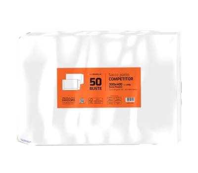 Busta sacco Competitor FSC - strip adesivo - 30 x 40 cm - 80 gr - bianco - conf. 50 pezzi - Pigna - 005403540 - 8006873180018 - DMwebShop - 1
