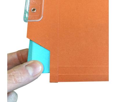 Cartella sospesa Cartesio - armadio - interasse 33 cm - fondo V - 33 x 28 cm - arancio - conf. 50 pezzi - Bertesi - 114FBETA-B2 - 8058983260890 - DMwebShop - 3