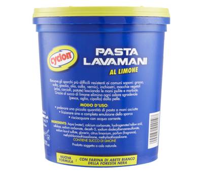 Pasta lavamani - al limone - barattolo da 1 kg - Cyclon - D6019 - 8002150020107 - DMwebShop - 1 Pasta lavamani - al limone - barattolo da 1 kg - Cyclon - D6019 - 8002150020107 - DMwebShop - 1
