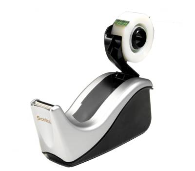 Dispenser C60 per nastri 1,9 cm - 4 rotoli Magic 810 - 1,9 cm x 33 mt - inclusi - nero argento - Scotch - 7100040322 - 4046719106721 - DMwebShop - 1