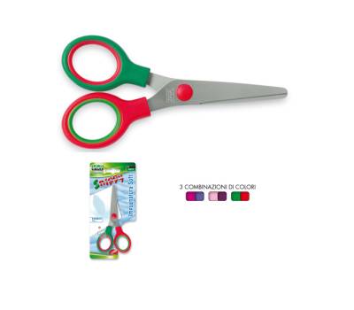 Forbici Snippy Color punta tonda 13 cm lama in acciaio colori assortiti Lebez 4512 - 3624 - 2