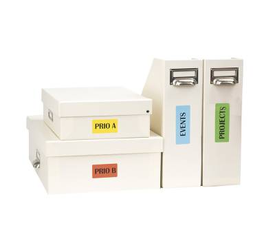 Etichette adesive LP4C in carta permanenti 105 x 48 mm 12 etichette per foglio 70 fogli giallo opaco Tico LP4CG 10548 - 2376 - 1