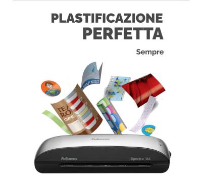 Plastificatrice Spectra - A4 - a caldo - Fellowes - 5737801 - 43859680214 - DMwebShop - 3