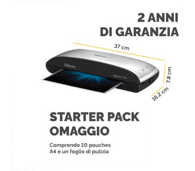 Plastificatrice Spectra - A4 - a caldo - Fellowes - 5737801 - 43859680214 - DMwebShop - 4