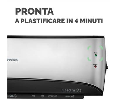 Plastificatrice Spectra - A3 - a caldo - Fellowes - 5738301 - 43859680306 - DMwebShop - 1