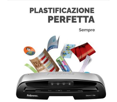 Plastificatrice Saturn 3I - A4 - a caldo - Fellowes - 5724801 - 43859679904 - DMwebShop - 4