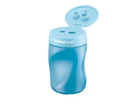 Temperamatite Easy con contenitore - 3 fori - ergonomico - blu - per destrimani - Stabilo - 4502/2 - 4006381415903 - DMwebShop - 1 Temperamatite Easy con contenitore - 3 fori - ergonomico - blu - per destrimani - Stabilo - 4502/2 - 4006381415903 - DMwebShop - 1