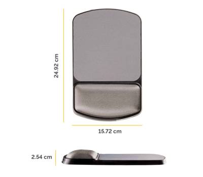 Mousepad con poggiapolsi in gel - regolabile - Fellowes - 9374001 - 43859589104 - DMwebShop - 1