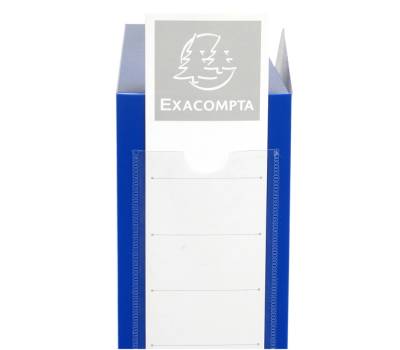 Scatola per archivio box - con bottone - 25 x 33 cm - dorso 8 cm - blu - Exacompta - 59832E - 3130630598329 - DMwebShop - 2
