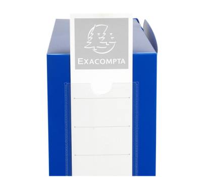 Scatola per archivio box - con bottone - 25 x 33 cm - dorso 10 cm - blu - Exacompta - 59932E - 3130630599326 - DMwebShop - 2