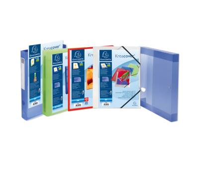 Cartella personalizzabile Kreacover - con elastico - PP - 24 x 32 cm - blu trasparente - Exacompta - 55182E - 3130630551829 - DMwebShop - 1 Cartella personalizzabile Kreacover - con elastico - PP - 24 x 32 cm - blu trasparente - Exacompta - 55182E - 3130630551829 - DMwebShop - 1
