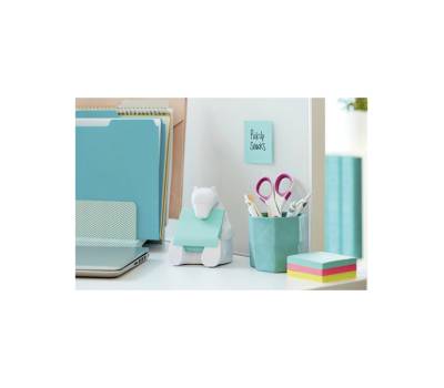 Dispenser orso bianco + ricarica Post it Super Sticky Z Notes - azzurro - BEAR-330 - 76 x 76 mm - 90 fogli - Post-it 7100137125 - 7100285519 - 8887862041899 - DMwebShop - 1
