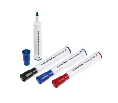 Marcatore per lavagne cancellabili - punta tonda - 2 mm - nero - conf. 12 pezzi - Starline - STL1649. - 8025133021052 - DMwebShop - 1