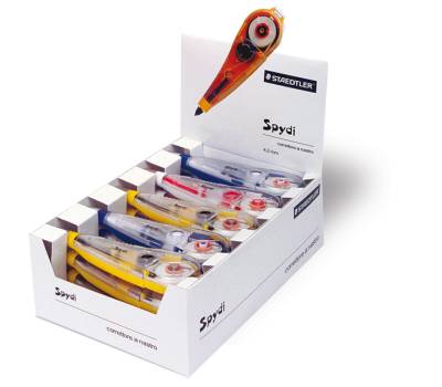 Correttore a nastro Spydi - 4,2 mm x 6,8 mt - conf. 20 pezzi - Staedtler - 94120 - 4007817941003 - DMwebShop - 1 Correttore a nastro Spydi - 4,2 mm x 6,8 mt - conf. 20 pezzi - Staedtler - 94120 - 4007817941003 - DMwebShop - 1
