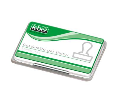 Cuscinetto per timbri - 12,5 x 8,5 cm - nero - Lebez - 1481-NE - 8007509148150 - DMwebShop - 1